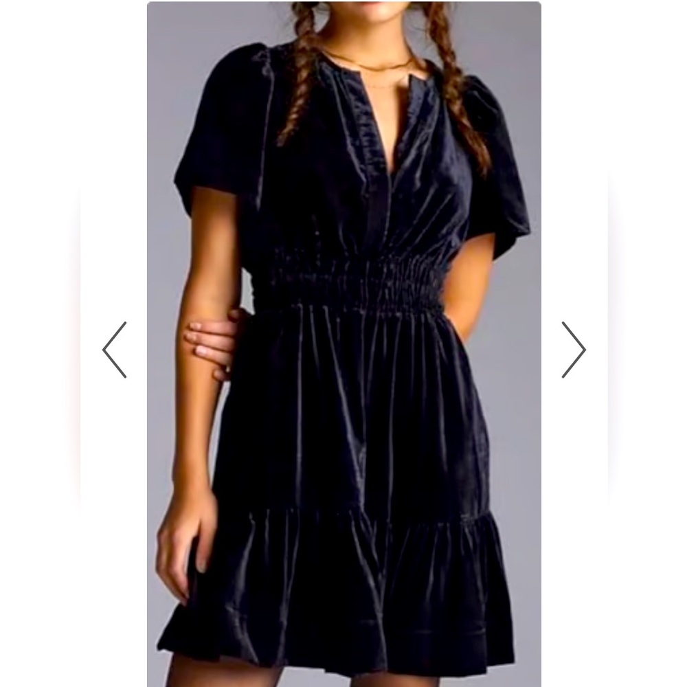 Brand New Maeve Somerset Velvet Mini Dress